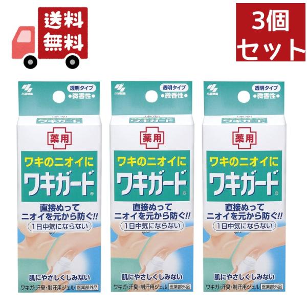 3個セット 小林製薬｜Kobayashi 小林製薬 ワキガード 50g 【医薬部外品】