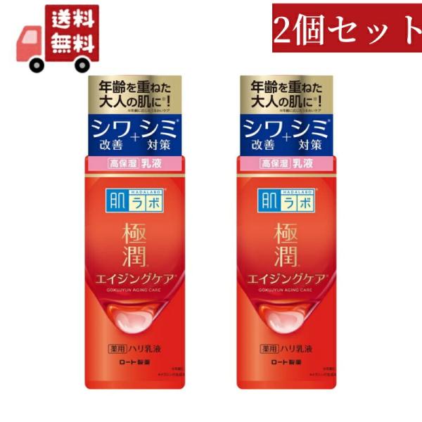 2個セット ロート製薬 肌ラボ 極潤 薬用 ハリ乳液 140ml  エイジングケア 薬用乳液 高保湿