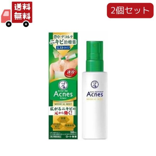 2個セット【第2類医薬品】メンソレータム アクネス25 メディカルミストb (100ml)
