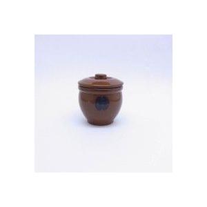 メーカー直送・代引不可 蓋付ミニ瓶　90ml(0.05号) 漬け物つぼ 常滑焼 A-13