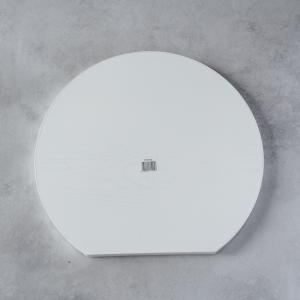 半月盆 36cm 木製 ホワイト お盆 トレー...の詳細画像1
