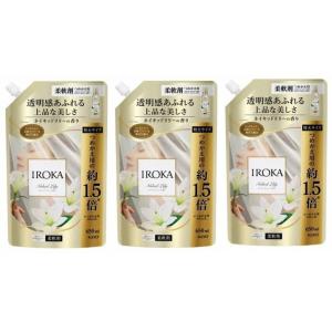 [3個] [650ml] フレアフレグランス 柔軟剤 IROKA(イロカ) ネイキッドリリーの香り ...