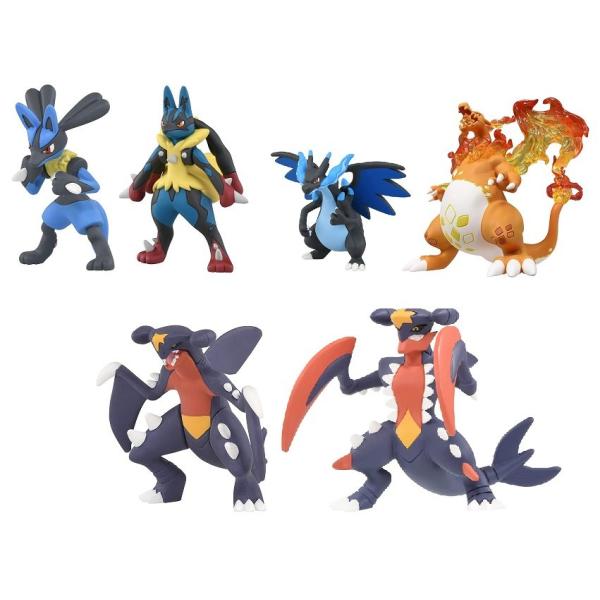 [セット] ポケットモンスター モンコレ ルカリオ + メガルカリオ + メガリザードンＸ + リザ...