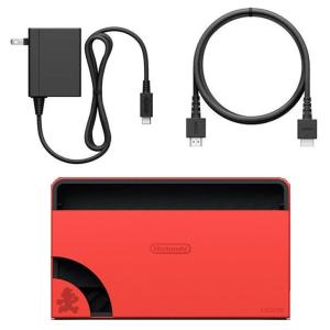 新品 有機ELモデル マリオレッド Nintendo Switch ドックセット 任天堂 純正品 ニンテンドー スイッチ 有線LAN 外箱なし｜ky-zakkaten-y