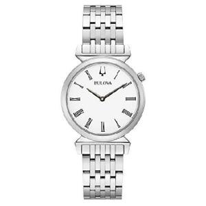 Bulova Classic Quartz Ladies Watch, Stainless Steel , Silver-Tone Model: 96L275