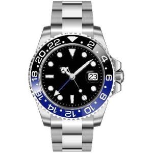 Fanmis GMTマスター サファイアガラス ブルーとブラックのセラミックベゼル メンズオートマチック腕時計｜kyaju