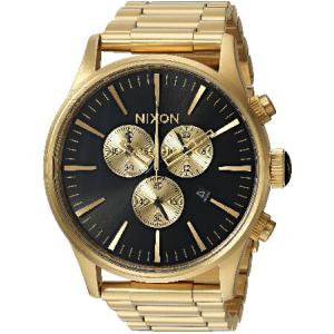 ニクソン Nixon メンズボルトステンレススチール時計 One Size All Gold/Black｜kyaju