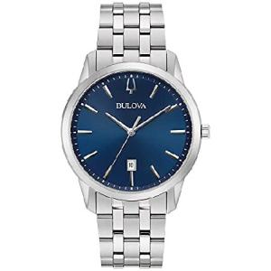 Bulova 96B338 Men&apos;s Sutton Blue Dial Silver Tone B...