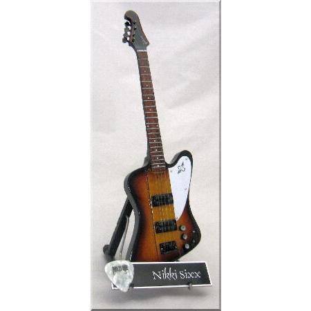 NIKKI SIXX Miniature Guitar Bass Thunderbird w/Gui...