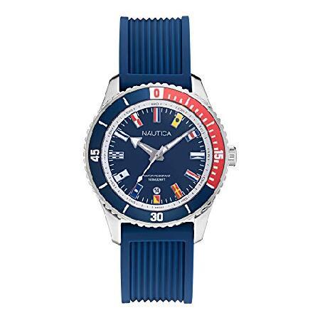 Nautica Men&apos;s Pacific Beach Watch with Date, Blue ...