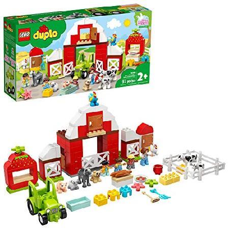 LEGO DUPLO Town Barn, Tractor ＆ Farm Animal Care 1...