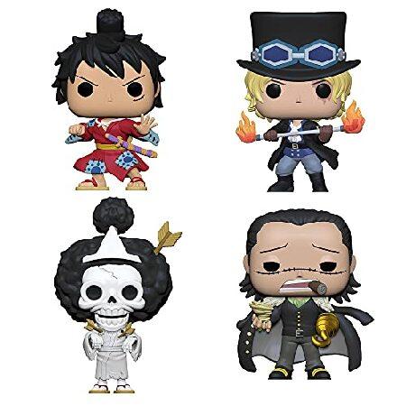 Funko POP! アニメ ワンピース 4点セット サボ クロコダイル ブルック ルフィギア