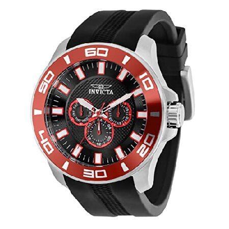 Invicta Men&apos;s 50mm PRO Diver Quartz Black DIAL Red...