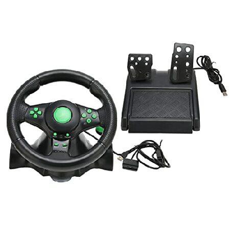 070 PC Steering Wheel, 180 Degree Car Racing Drivi...