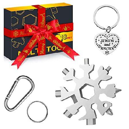 Stocking Stuffers for Men Dad Gifts, 18 in 1 Snowf...