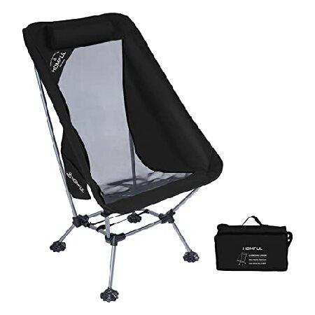 HITORHIKE Camping Chair with Nylon Mesh and Comfor...