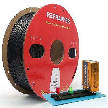 RepRapper 導電性PLAフィラメント3Dプリンターフィラメント 1.75mm径、寸法精度+/...