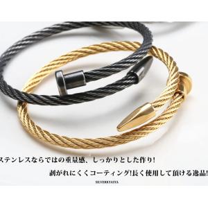 ステンレス ブレスレット メンズ レディース ...の詳細画像3
