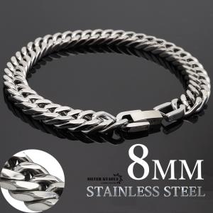 4面カット ダブル喜平ブレスレット マイアミキューバン チェーン