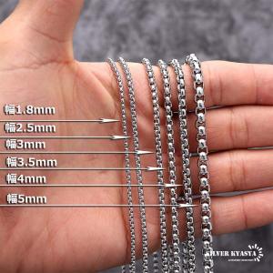 ステンレス ベネチアンチェーンネックレス シル...の詳細画像3