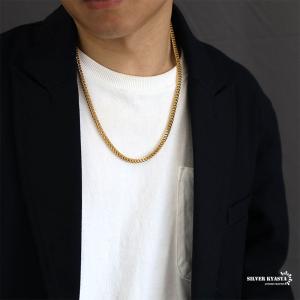 ステンレス ネックレスチェーン ゴールド 金 ...の詳細画像2
