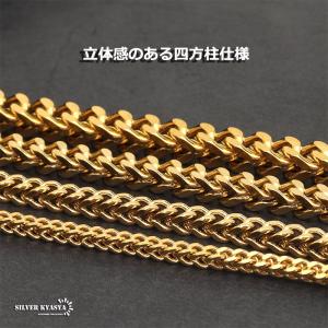 ステンレス ネックレスチェーン ゴールド 金 ...の詳細画像4