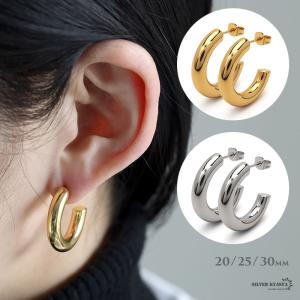 CELINE（セリーヌ） ノット フープ ピアス B101H ブラス シルバー