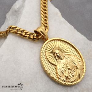 ネックレス メンズ 喜平 キヘイ 24K ゴールド 24金メッキ シルバー
