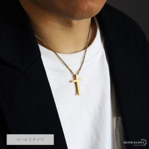 クロスネックレス ステンレス チェーンネックレ...の詳細画像4