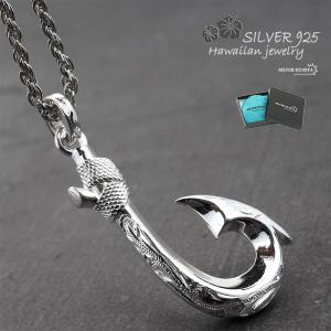 ハワイアンジュエリー 釣り針 ネックレス シルバ...の商品画像