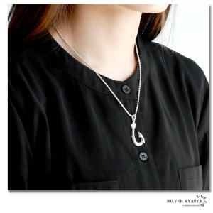 ハワイアンジュエリー 釣り針 ネックレス シル...の詳細画像3