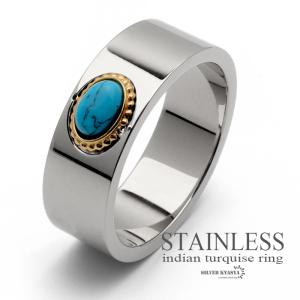 Indian Jewelry インディアンジュエリー風 ツタ彫り ビーズ ターコイズ