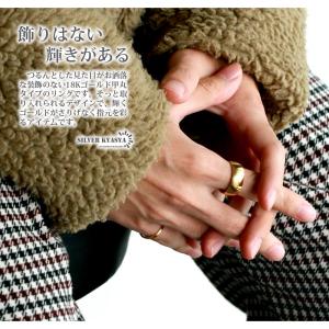 ゴールドリング シンプルリング ステンレスリン...の詳細画像1