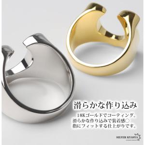 ホースシューリング 馬蹄リング 18KGP ゴ...の詳細画像3