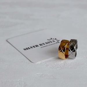 キルティングリング ゴールド シルバー K18...の詳細画像5