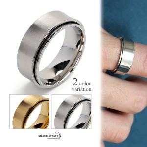 19号) ステンレス 回る ギミックリング ナットリング シルバー