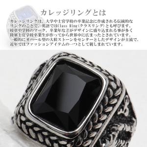 ステンレス カレッジリング ドラゴンリング ブ...の詳細画像3
