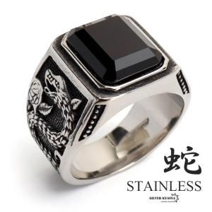 ステンレス 印台リング シルバー トランプ リング A カード エース