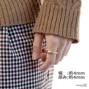 シルバー925 天球儀リング 18kgp ゴー...の詳細画像3