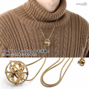 シルバー925 天球儀リング 18kgp ゴー...の詳細画像5