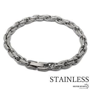 幅7mm 喜平チェーンブレスレット シルバー 細身ブレスレット