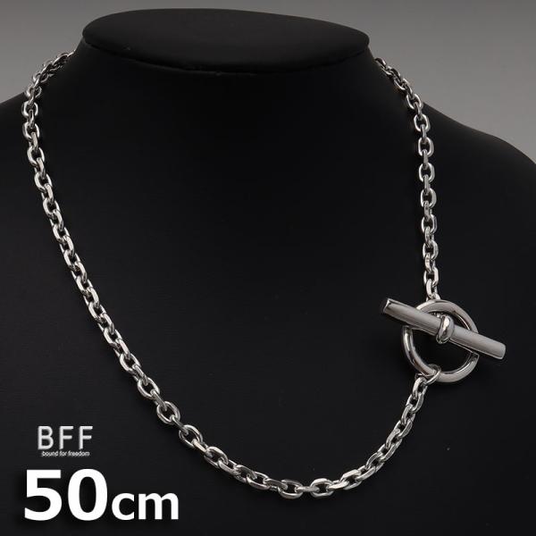 BFF ブランド 幅5mm マンテル チェーンネックレス 50cm 細め シルバー925 太め 金属...