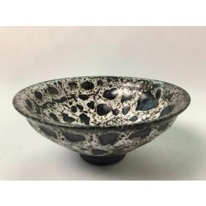 京焼・清水焼 色絵間取牡丹山水捻湯呑 加藤雲泉（雲泉窯） : 京焼