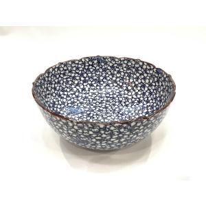 京焼・清水焼 色絵間取牡丹山水捻湯呑 加藤雲泉（雲泉窯） : 京焼