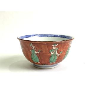 京焼・清水焼 色絵間取牡丹山水捻湯呑 加藤雲泉（雲泉窯） : 京焼