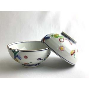 京焼・清水焼 武内裕（秀峰窯） 一閑人交趾宝散し組飯碗 : 京焼