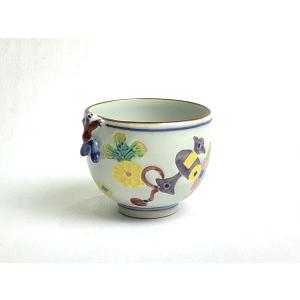 京焼 清水焼 黄交趾蝶々ご飯茶碗 昇峰 大 : 松韻堂 Yahoo!店 - 通販