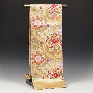 振袖用袋帯 nma1526-21 成人式振袖 ブラック・黒地/七宝柄