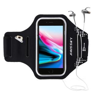スポーツアームバンド ランニング 超薄型 超軽量 調節可 防水防汗 iPhone /Xperia z5 z4/galaxy noteなどに対応 最大5.5インチ