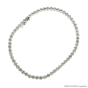 ダイヤモンド ブレスレット プラチナ 合計3.0ct テニスブレス 天然石 プレゼント 京セラ